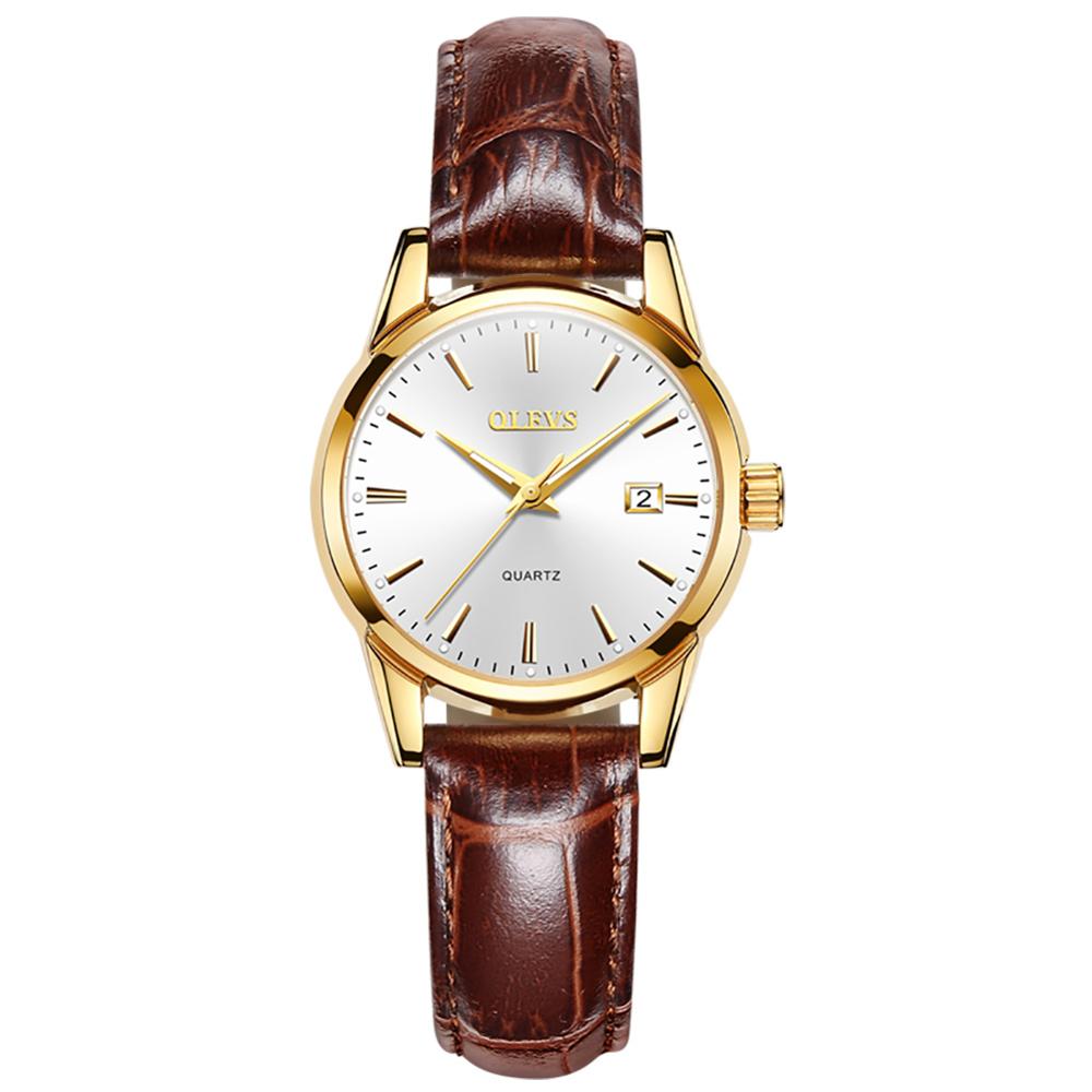 QLEVS - GENUINE LEATHER WATCH FOR WOMEN